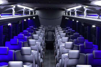 Manchester Charter Bus Interior