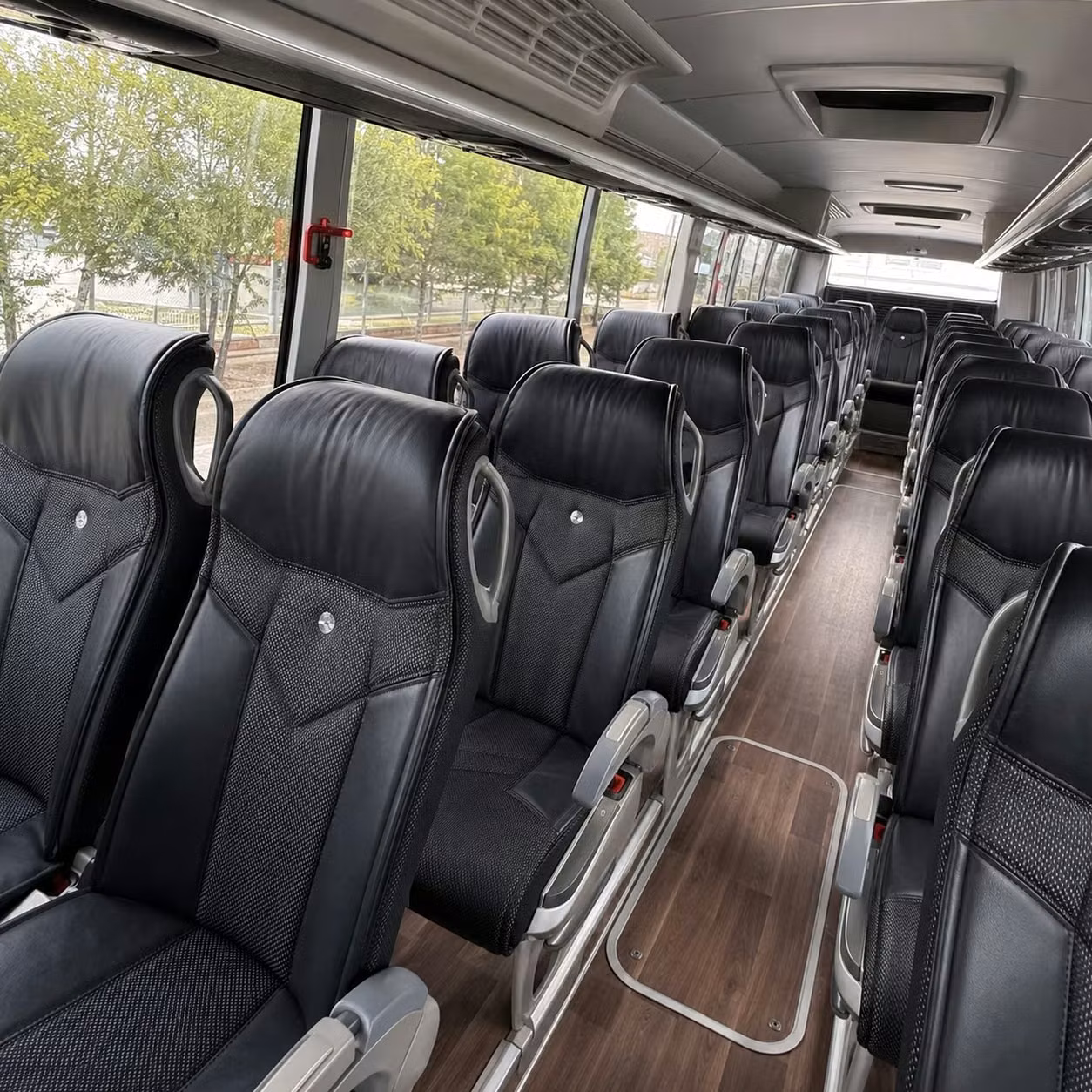 manchester charter bus inside