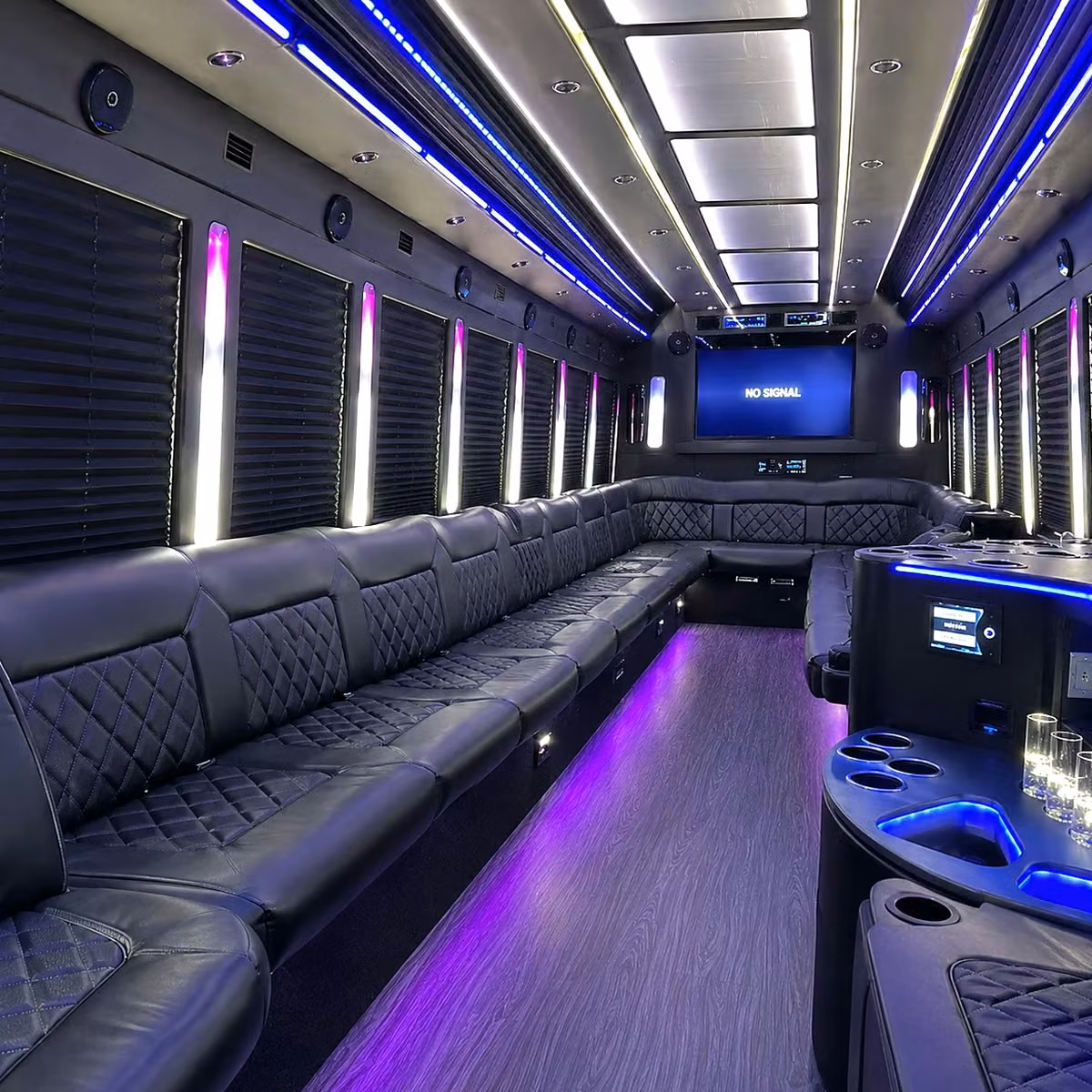 party bus interior